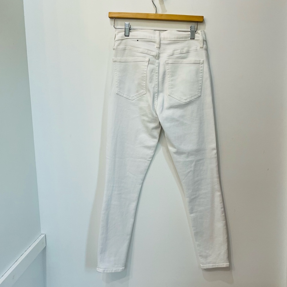 Woman's Gap white True skinny jeans mid size sz 4 - Picture 3 of 7